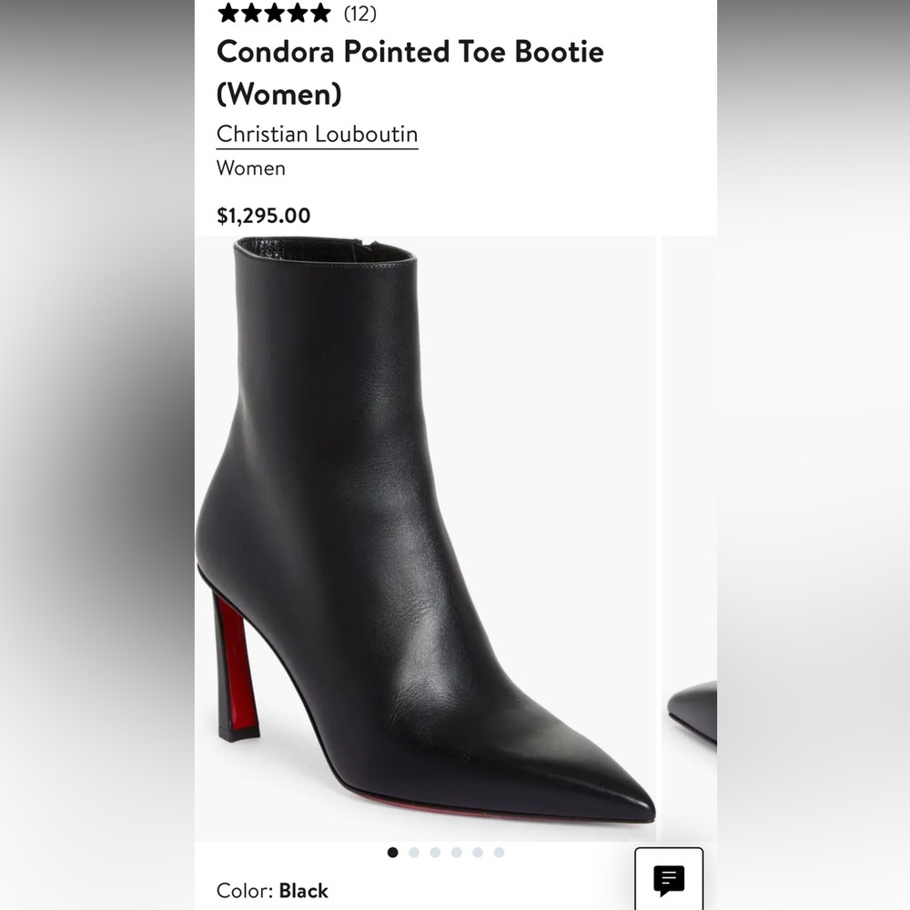 Christian Louboutin-Condora Pointed Toe Bootie (refurbished sole)